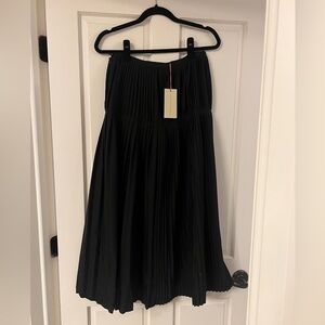 NWT Stella McCartney Black Pleated Skirt Sz 38